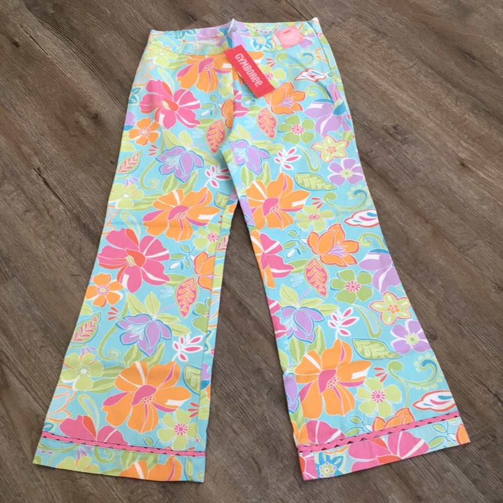 NWTs Vintage colorful print Gymboree Palm Springs pants Size 9